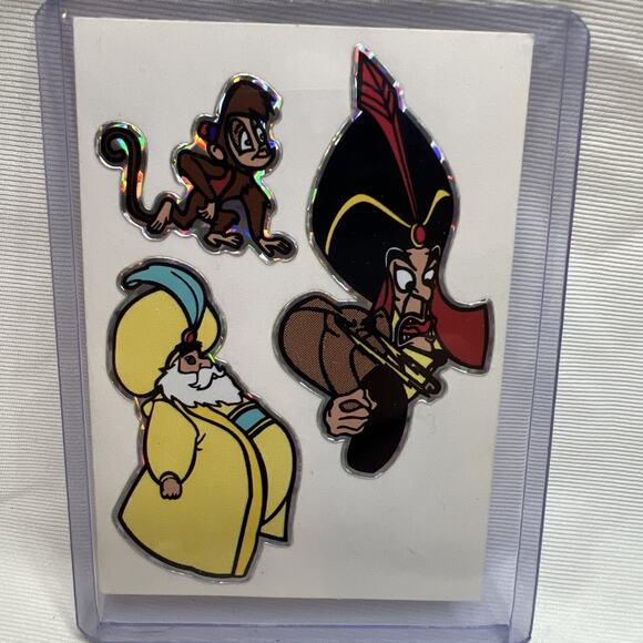 Disney Aladdin Jafar Vending Machine Sticker Prism 1990's Vintage - Picture 3 of 3